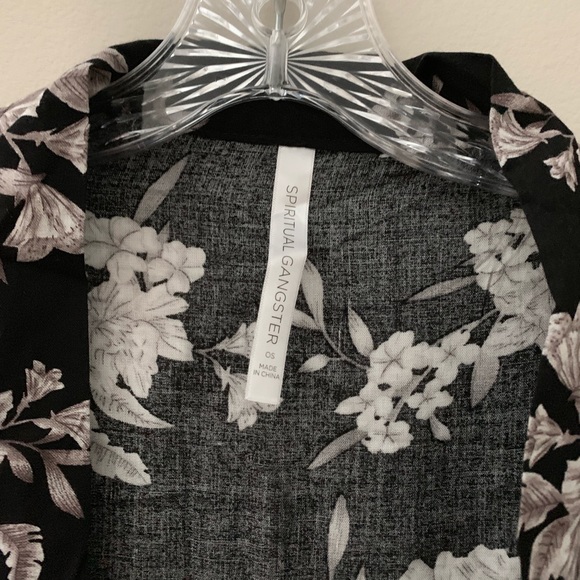 Spiritual Gangster Maya Floral Rayon Kimono OS - Picture 2 of 5